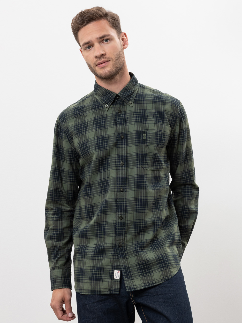 Modell Homer Karohemd aus Flanell