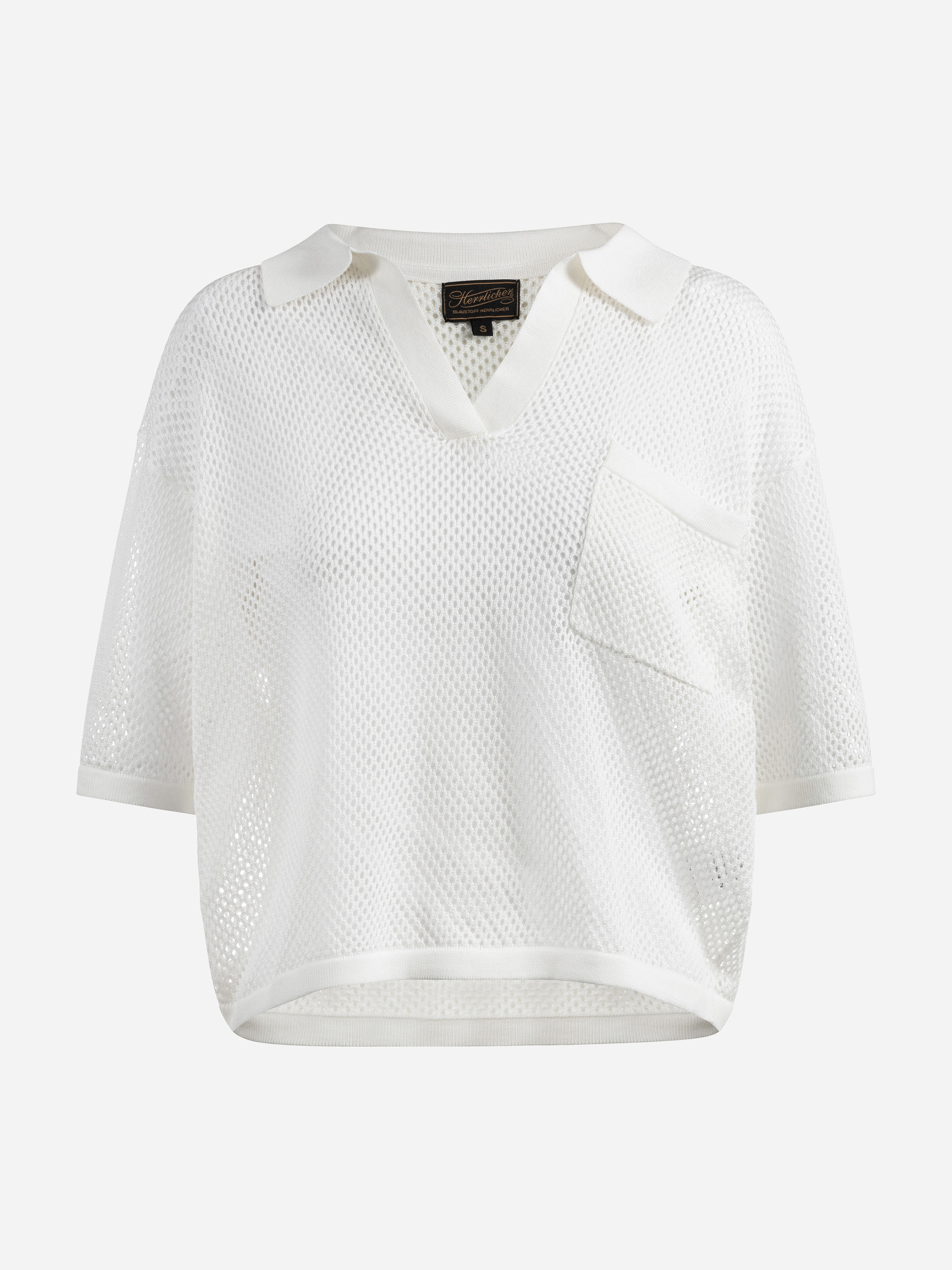 Modell Anna Maria Lochstrick Pullover