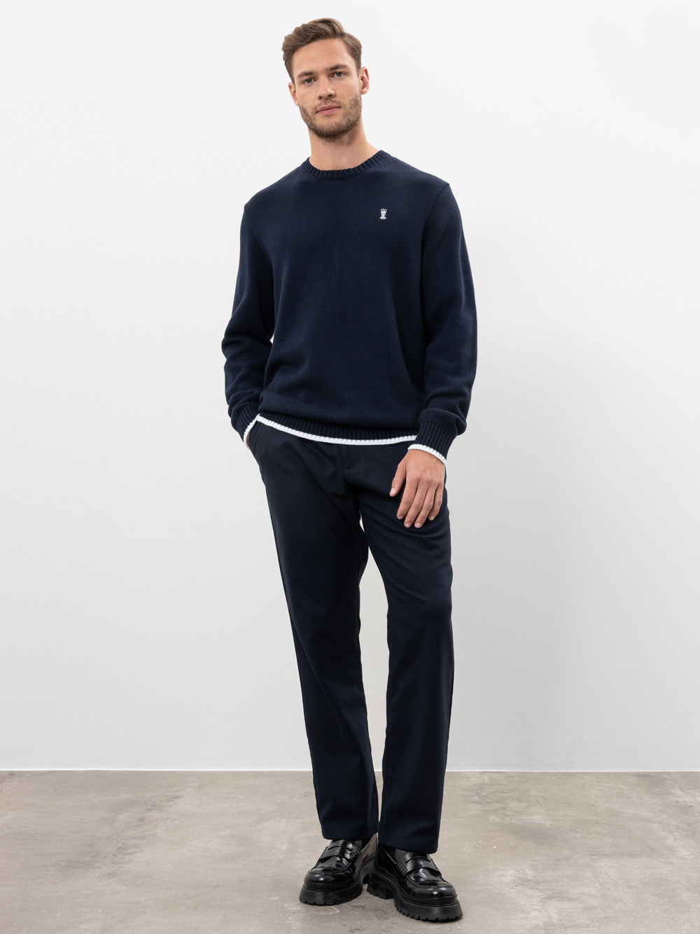 Modell Crewl Pullover aus Baumwoll-Mix