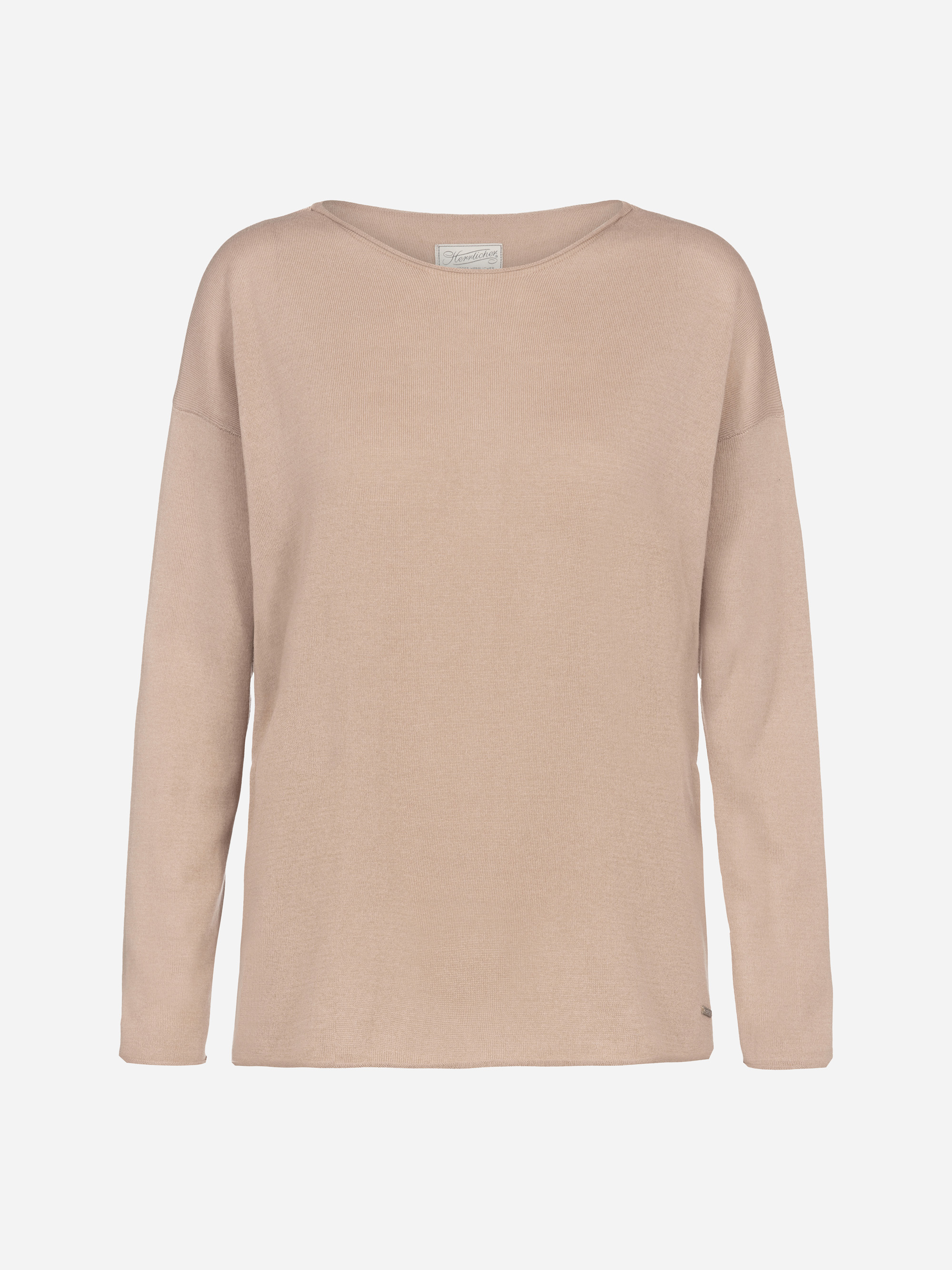 Modell Jola Feinstrickpullover aus Tencel und Bio-Baumwolle