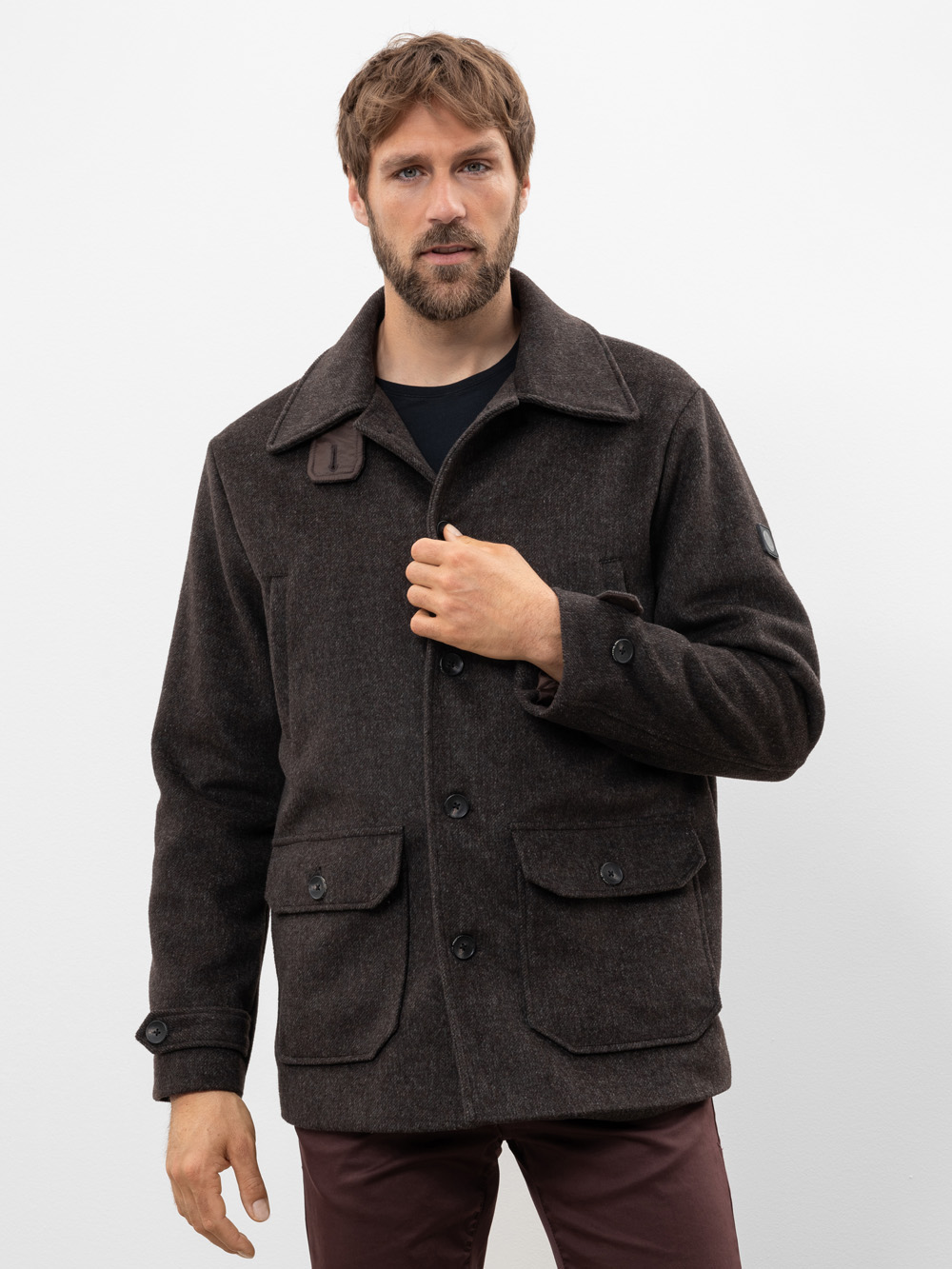 Modell Whitman Jacke aus Woll-Mix