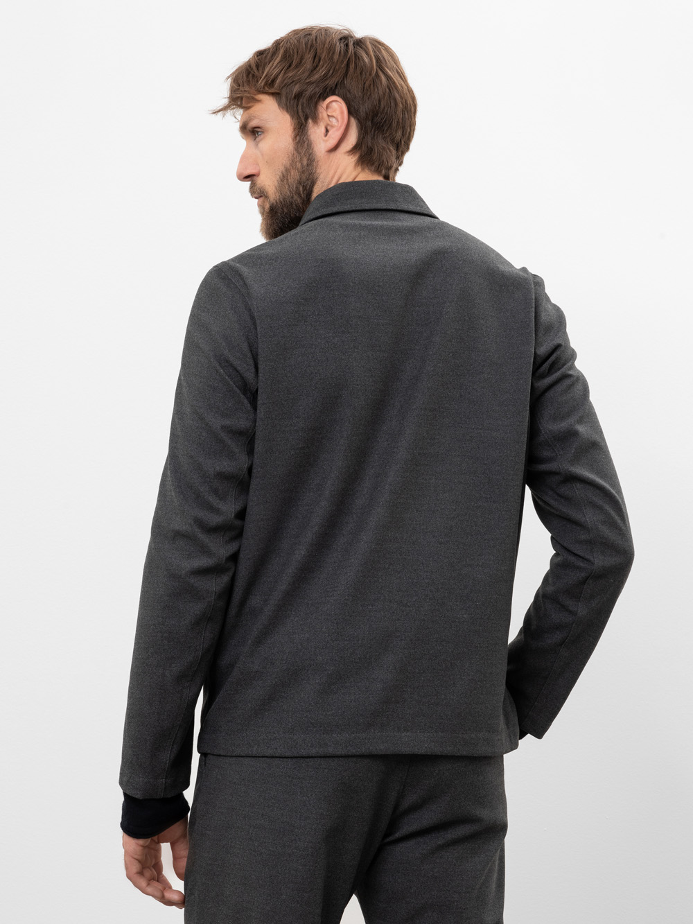 Modell Bunchy Hemdjacke aus Flannel