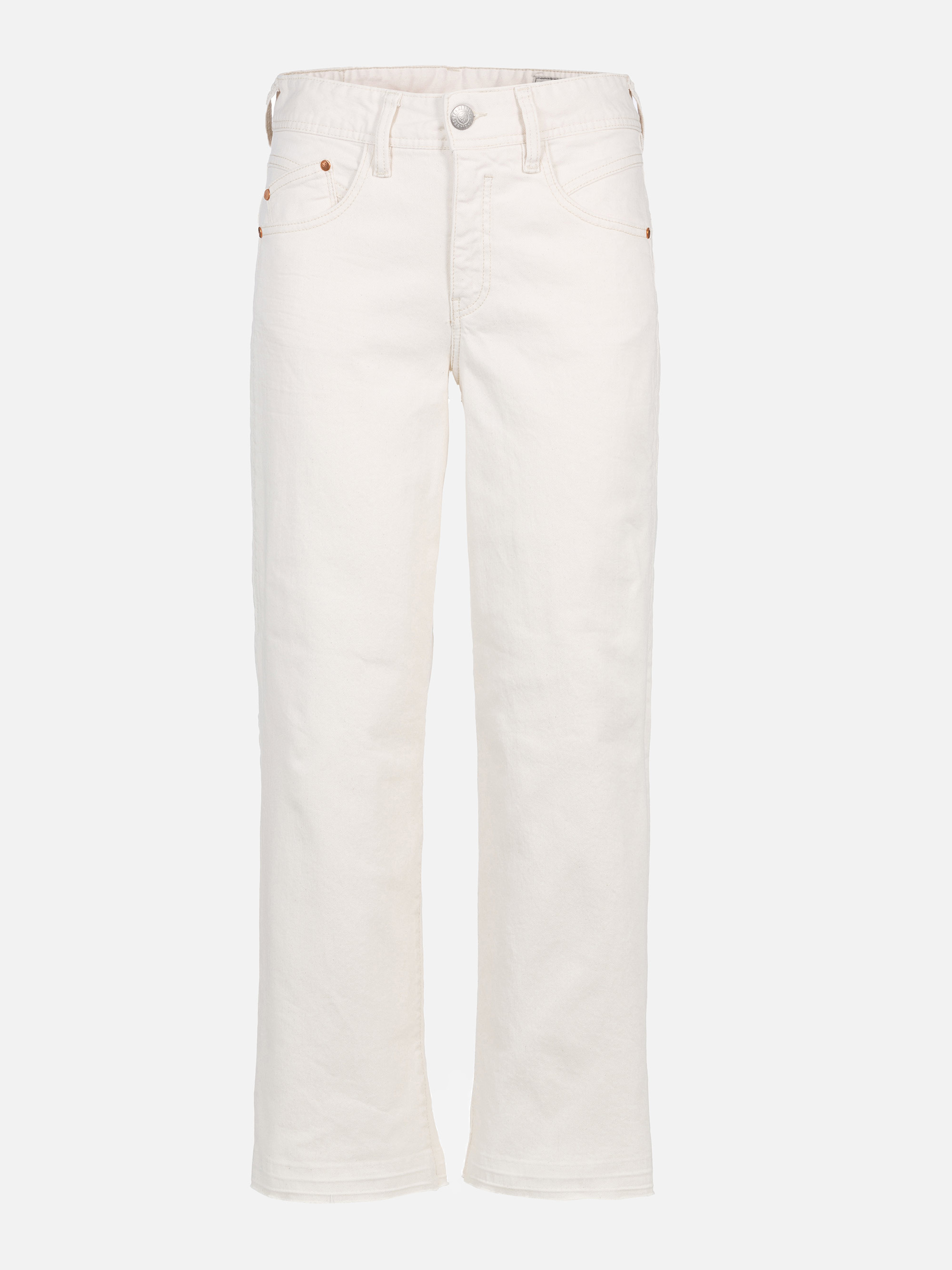 Modell Gila Sailor Cropped Jeans mit Bio-Baumwolle