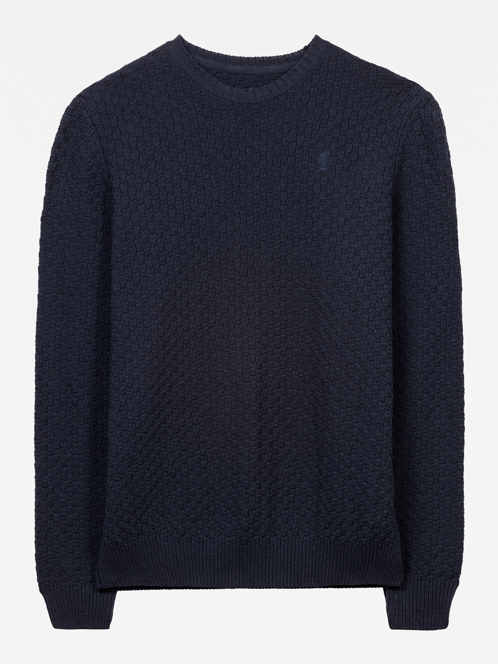 Modell Crewl Pullover aus Baumwollmix mit Struktur