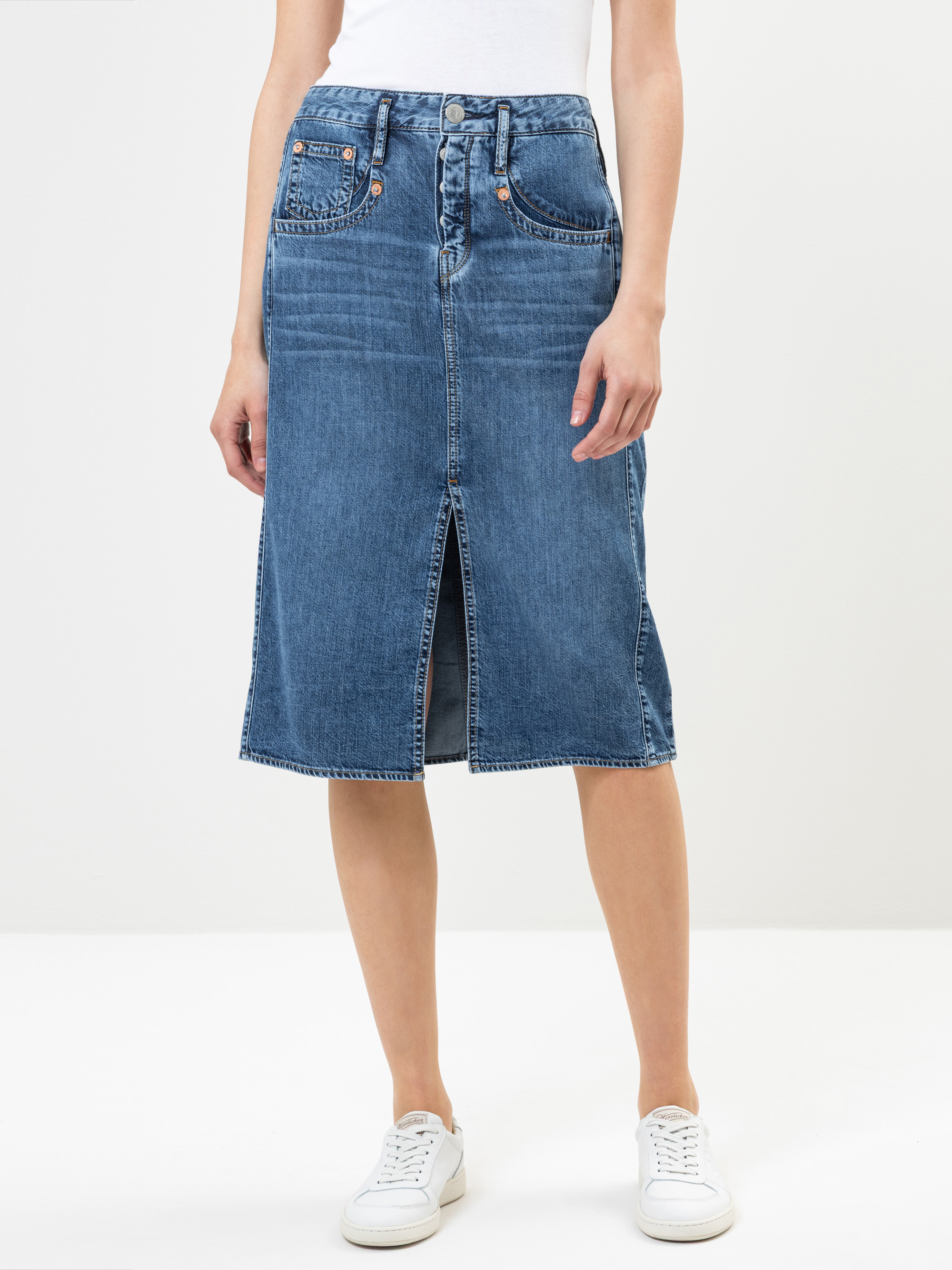 Modell Shyra Jeansrock midi