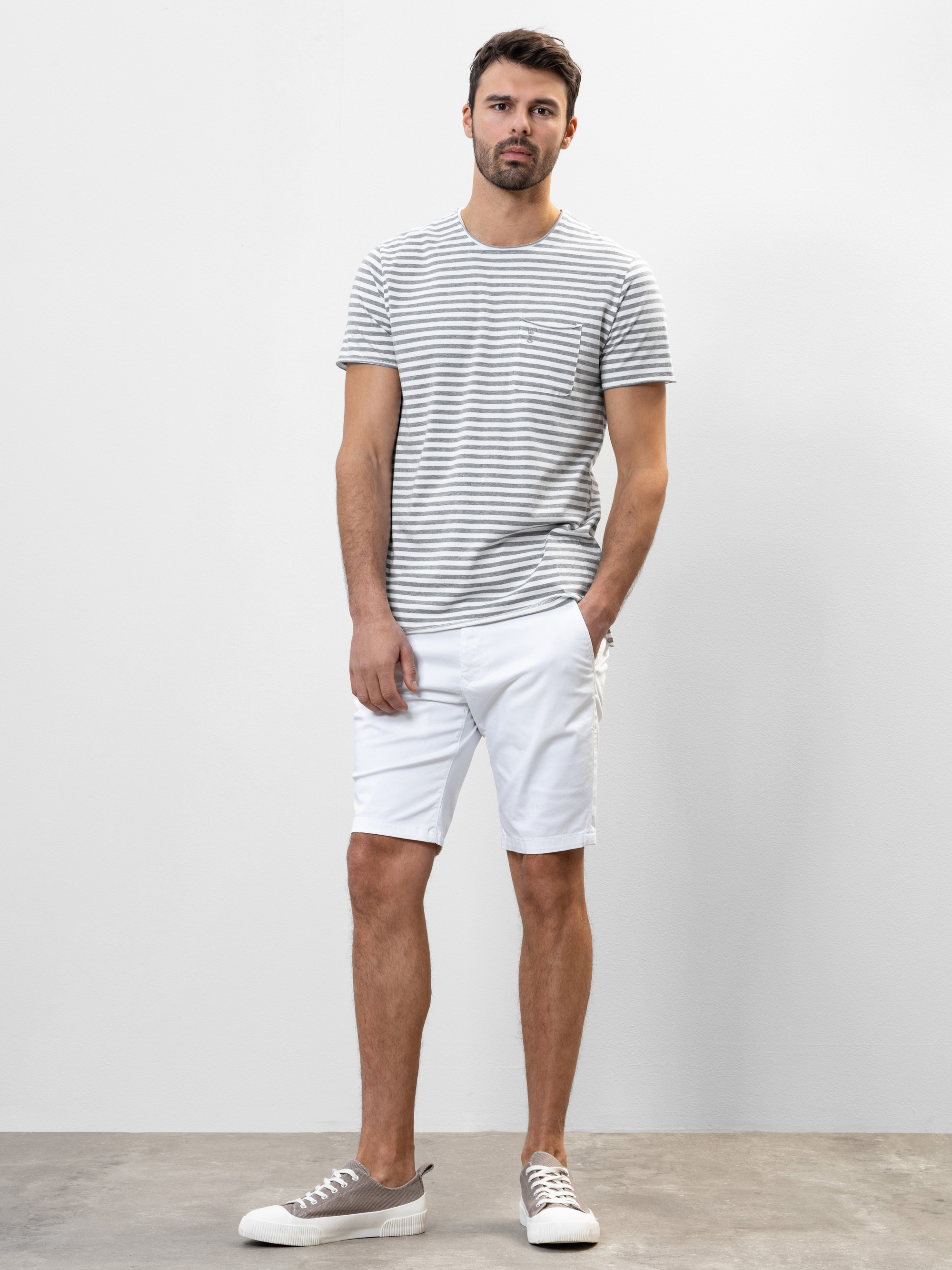 Modell Ronny T-Shirt gestreift