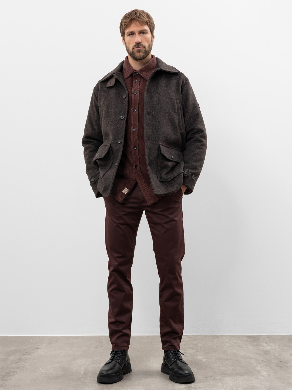 Modell Whitman Jacke aus Woll-Mix