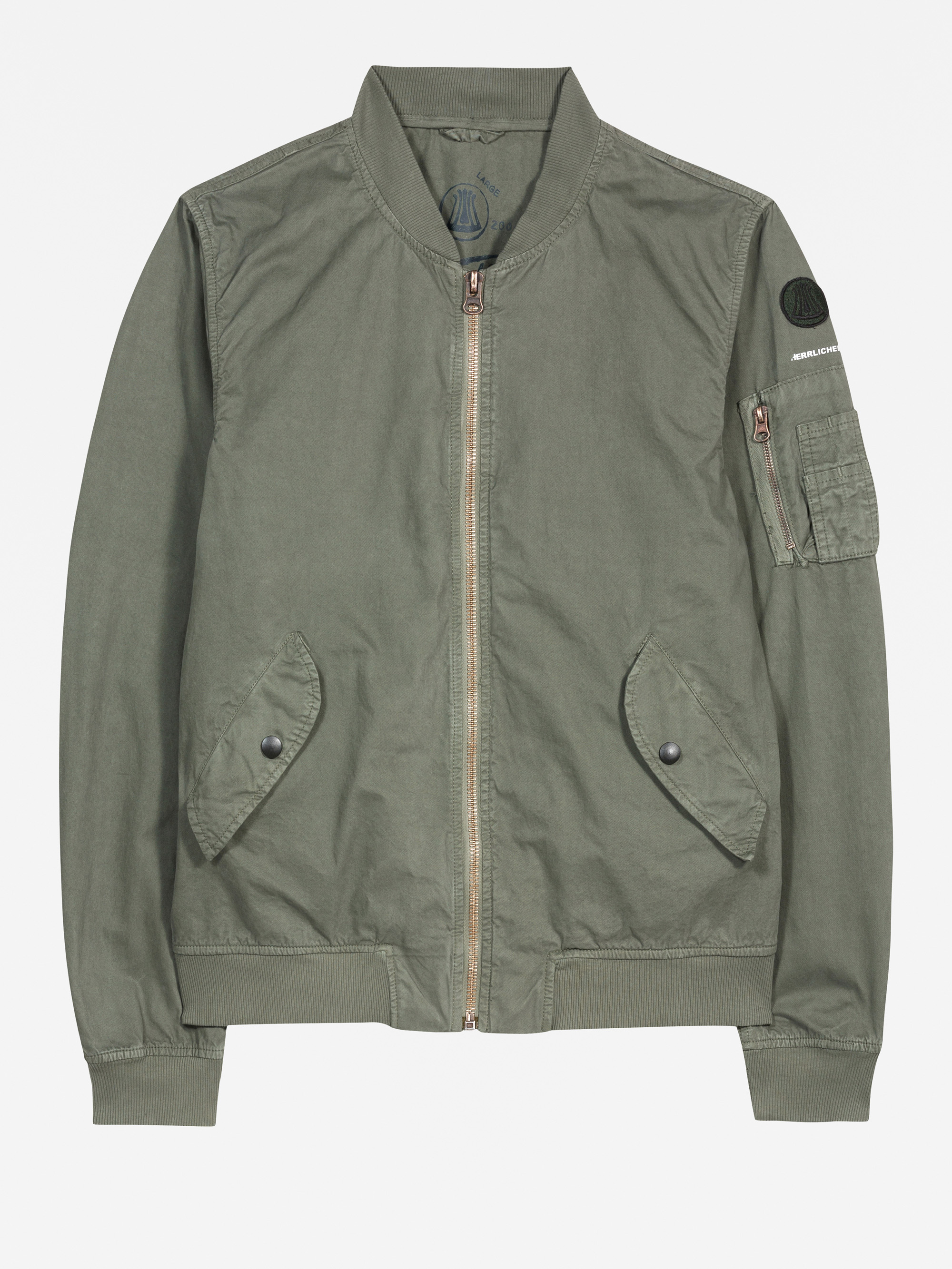 Modell Kieran MA-1 Bomberjacke aus Baumwolle