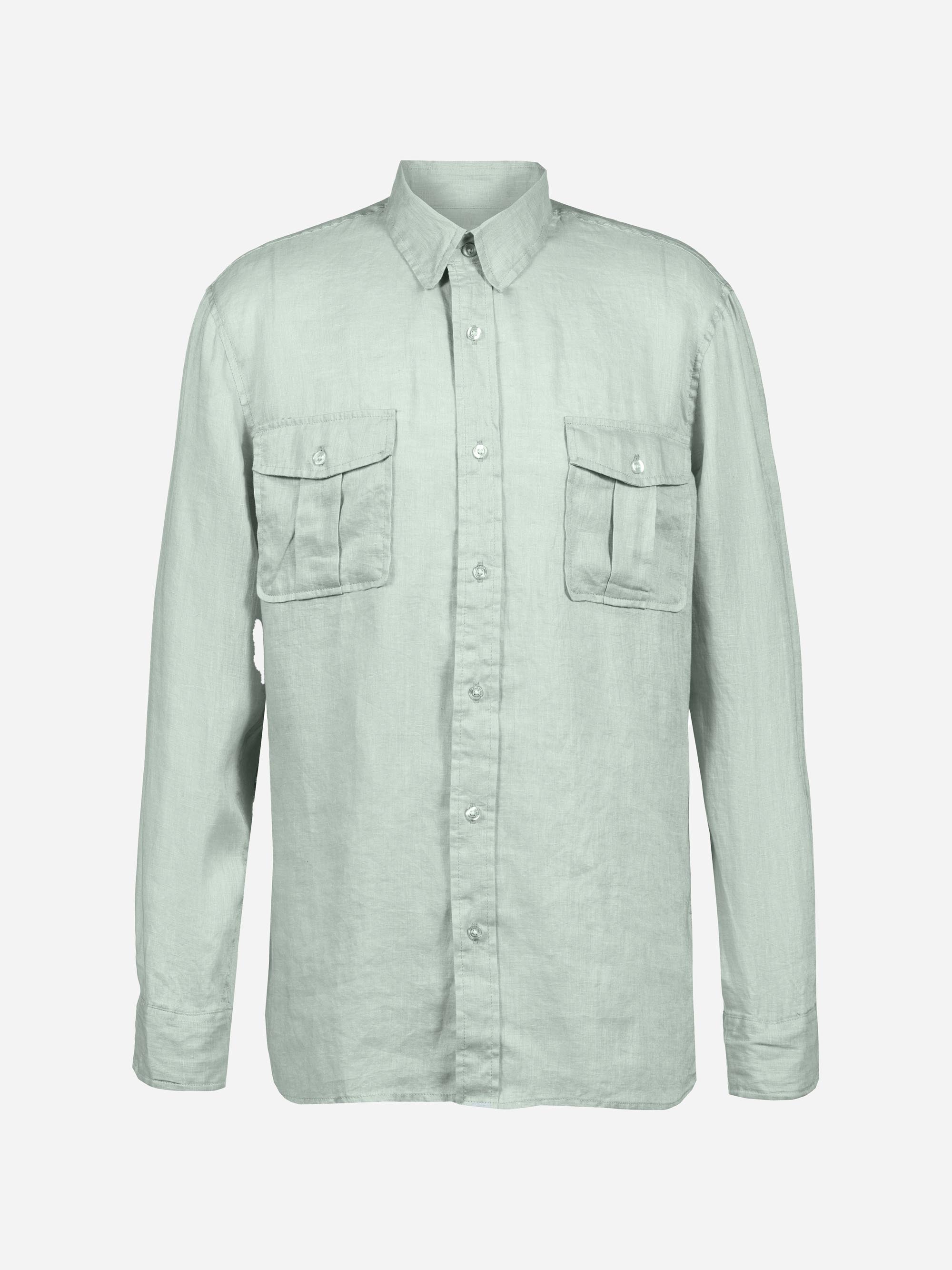 Modell Branson Leinenhemd