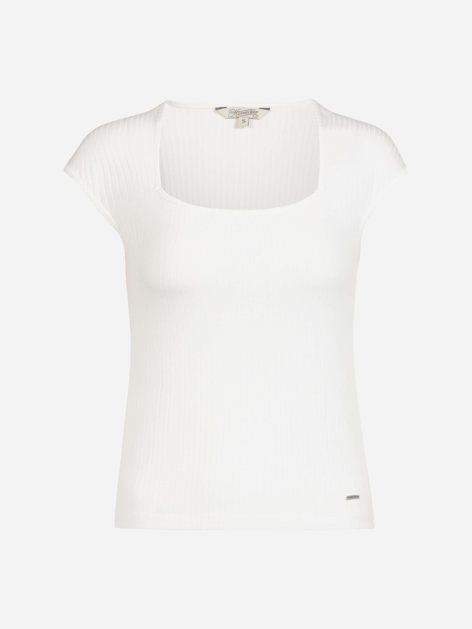 Modell Madilyn Feinripp T-Shirt