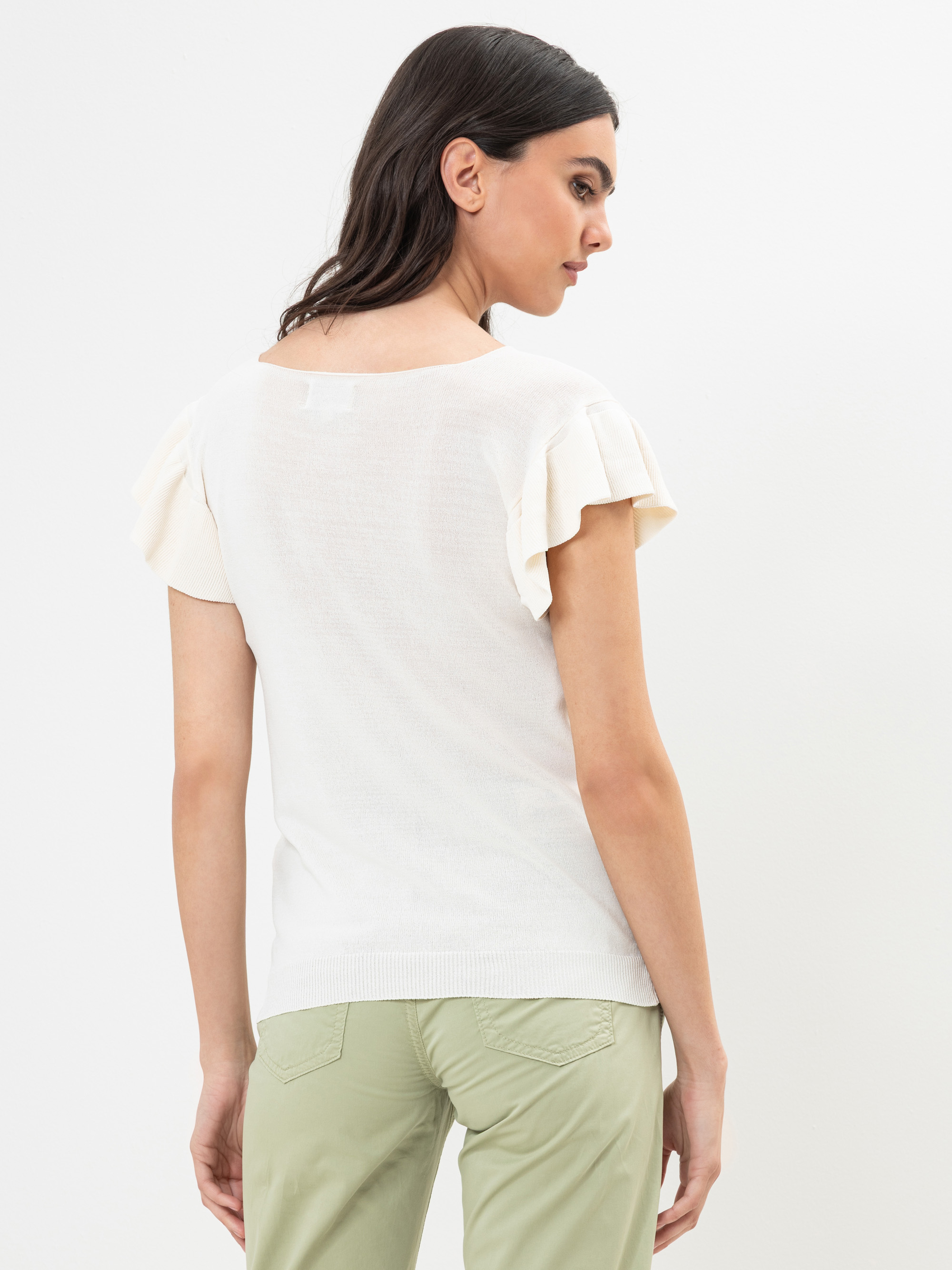 Modell Milly Top aus Viskose Strick