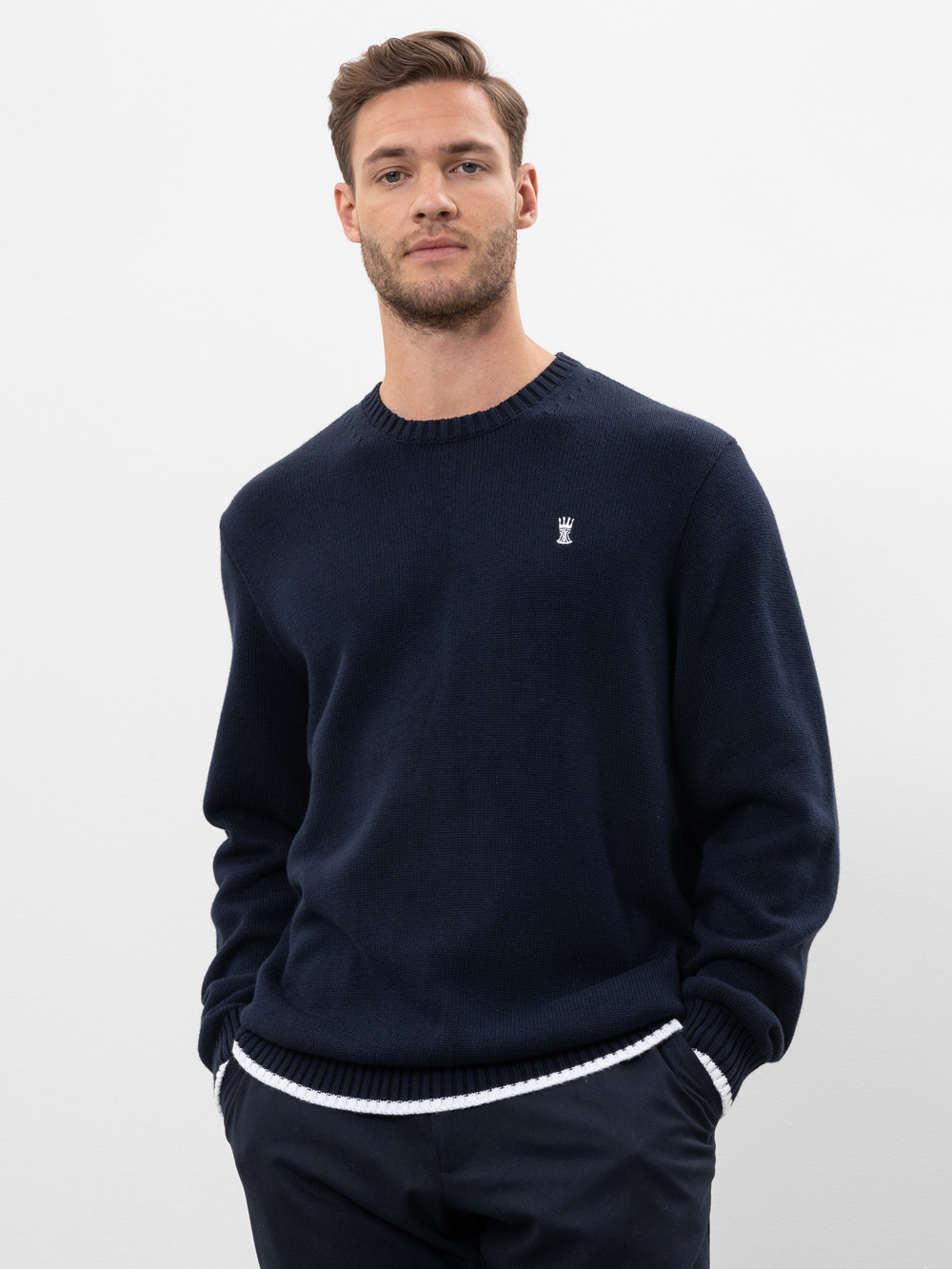 Modell Crewl Pullover aus Baumwoll-Mix