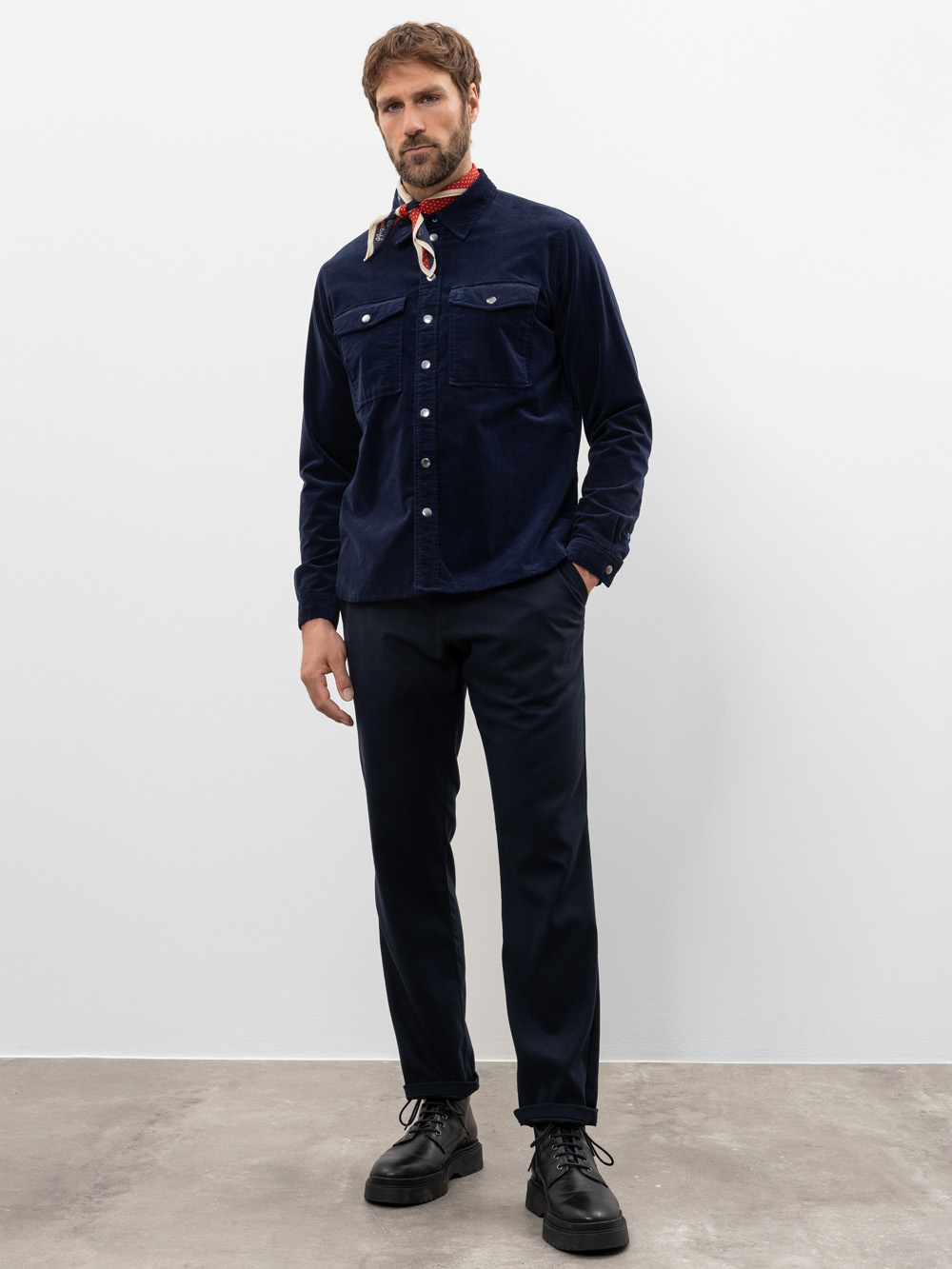 Modell  Iver Chinohose aus Flanell