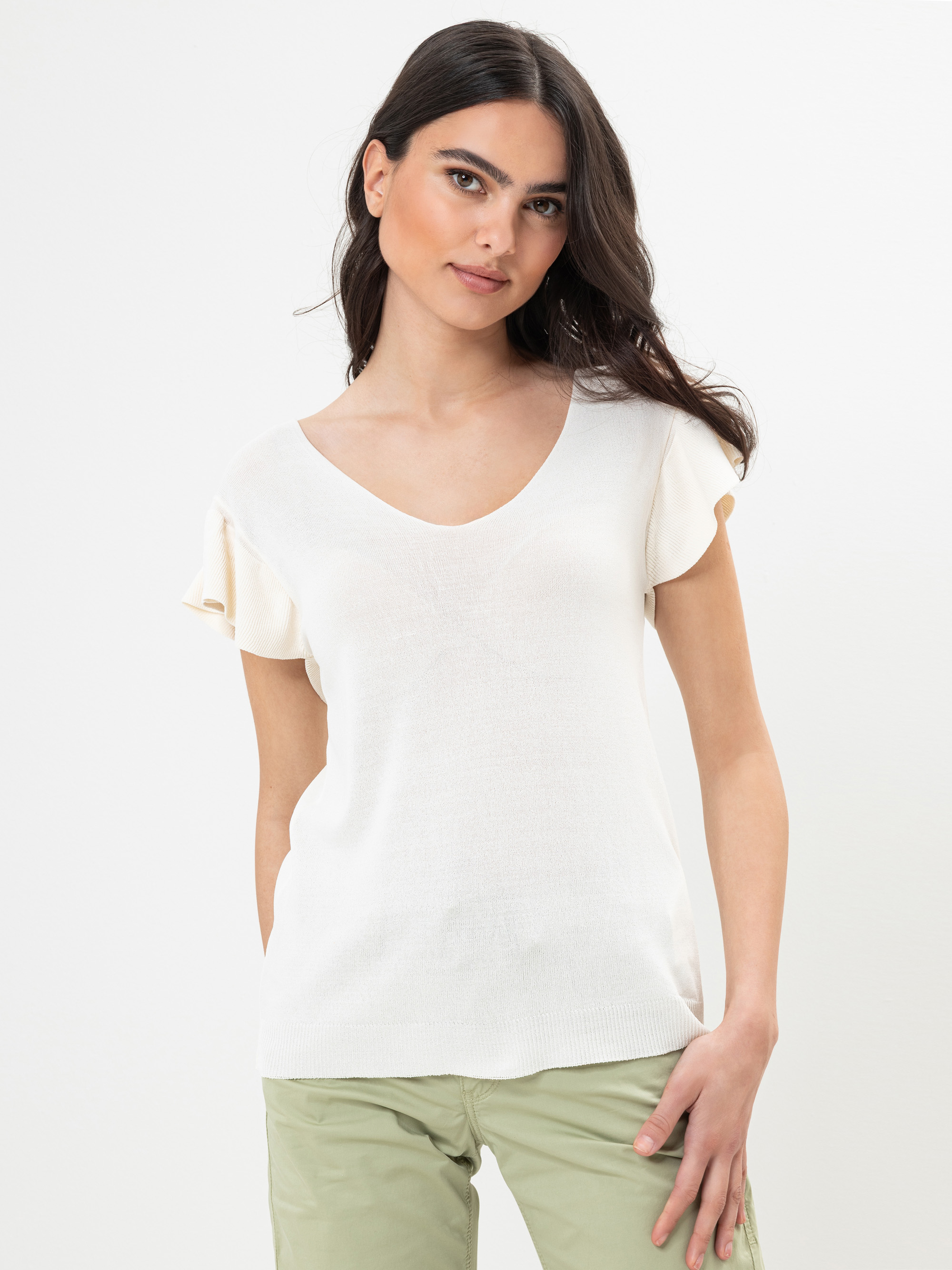 Modell Milly Top aus Viskose Strick