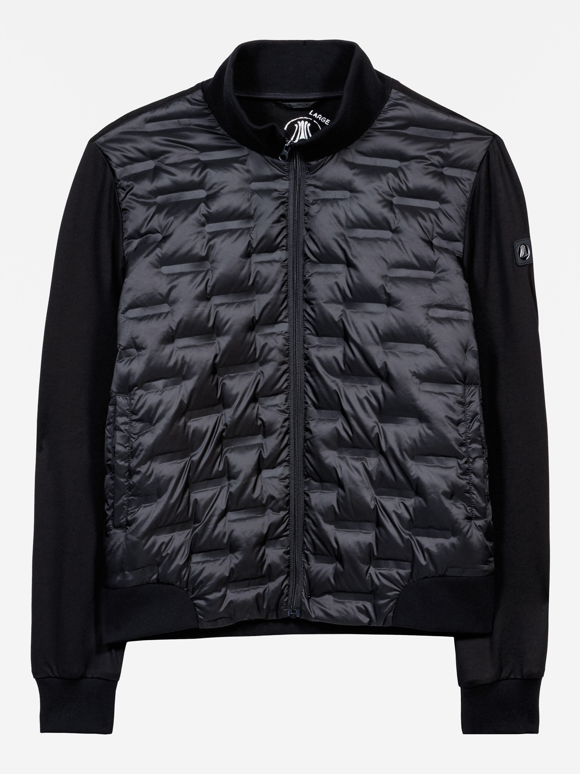 Modell Luis Steppjacke mit Sweatshirt-Ärmeln