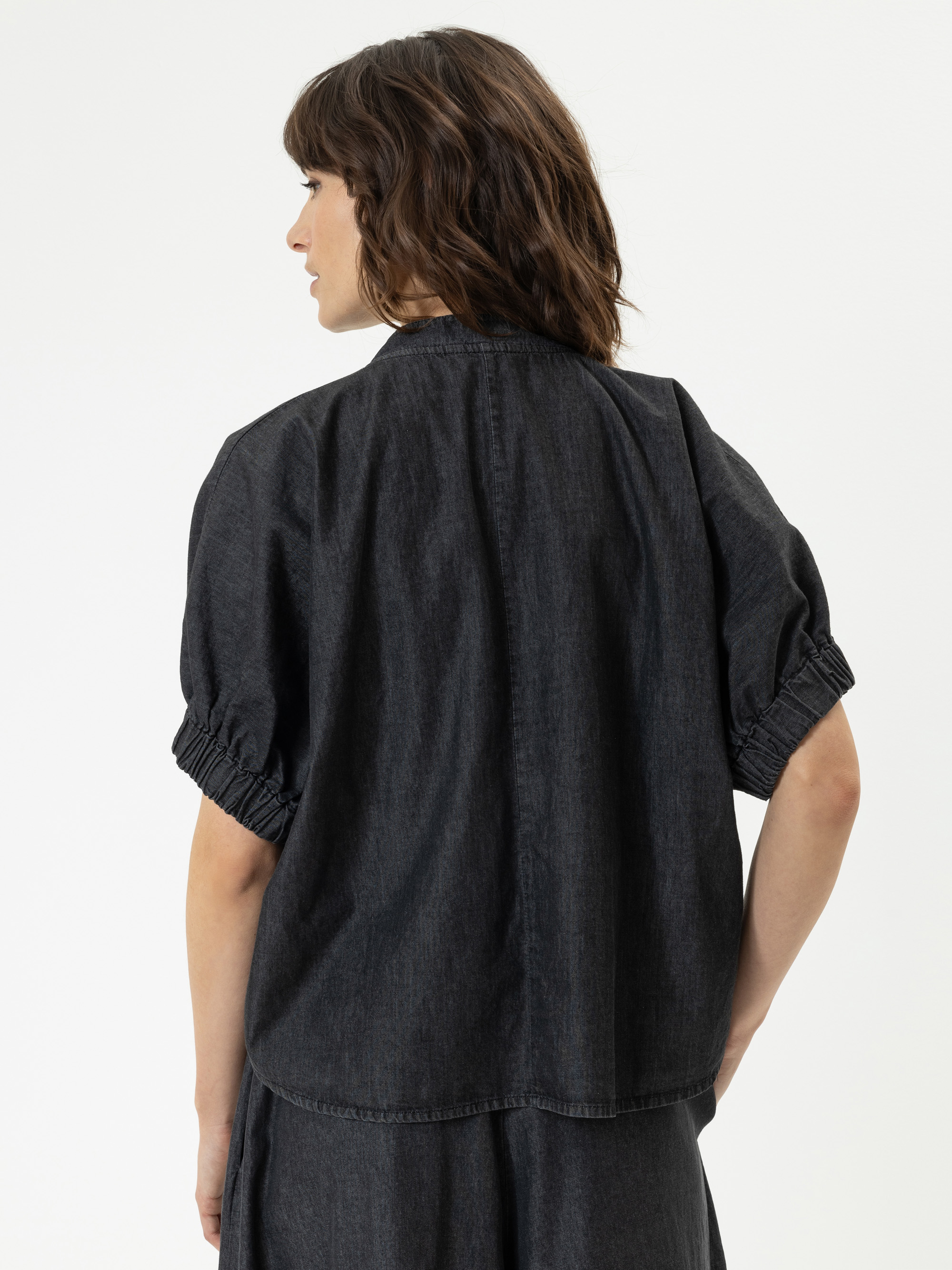 Modell Julianna Jeansbluse