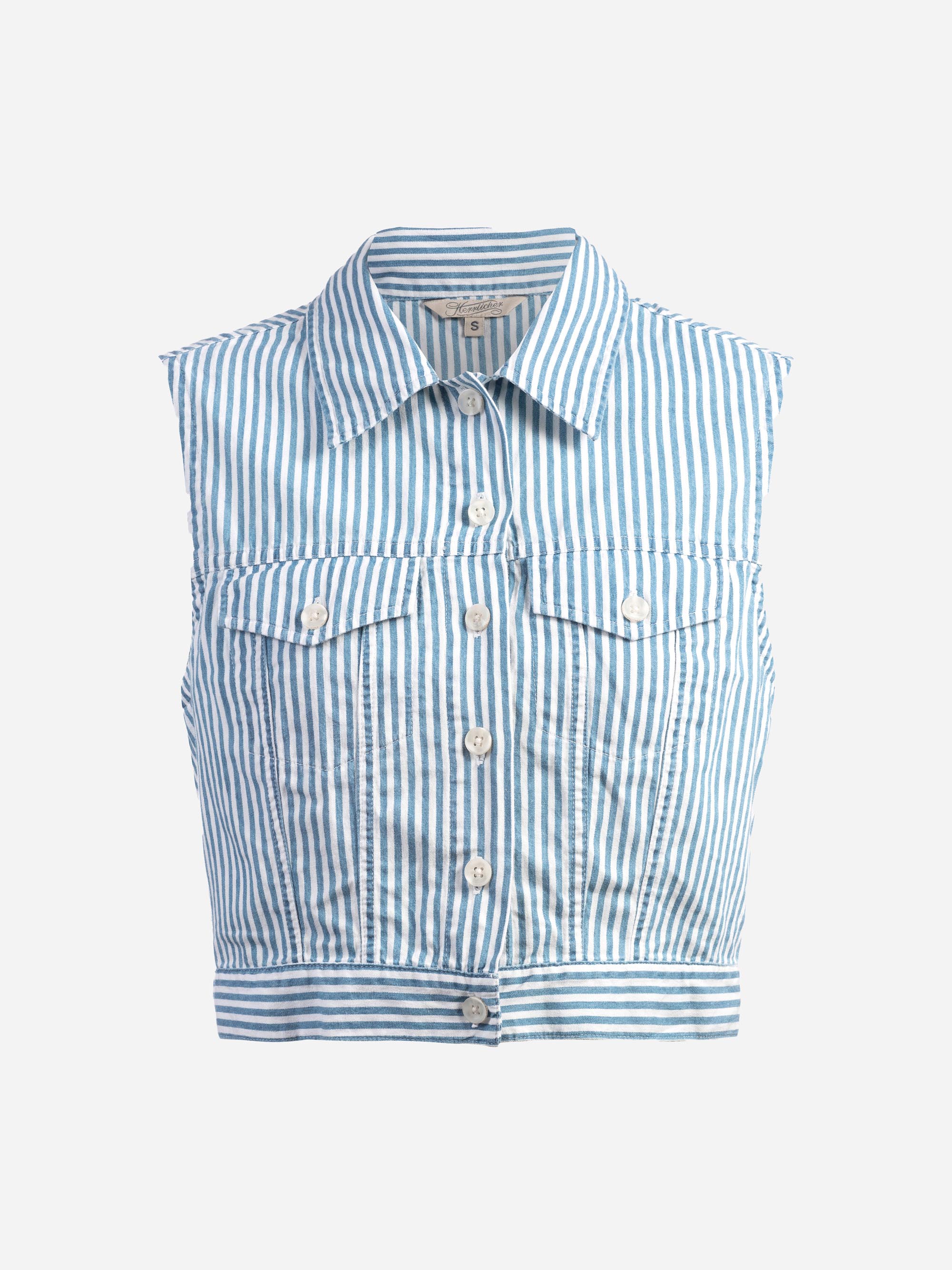 Modell Binie Weste gesterift