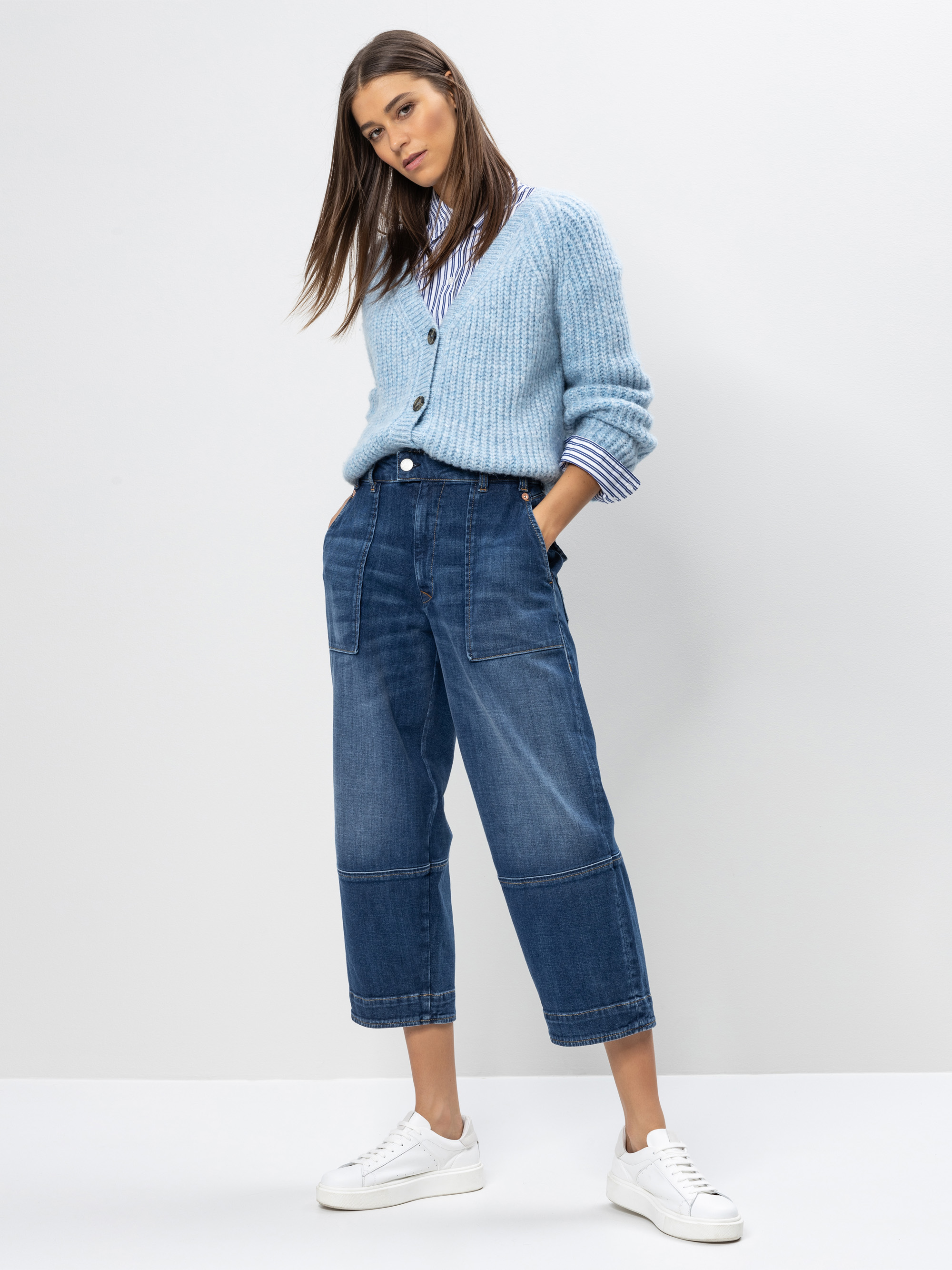 Modell Soul Jeans mit Cashmere Touch und Bio-Baumwolle