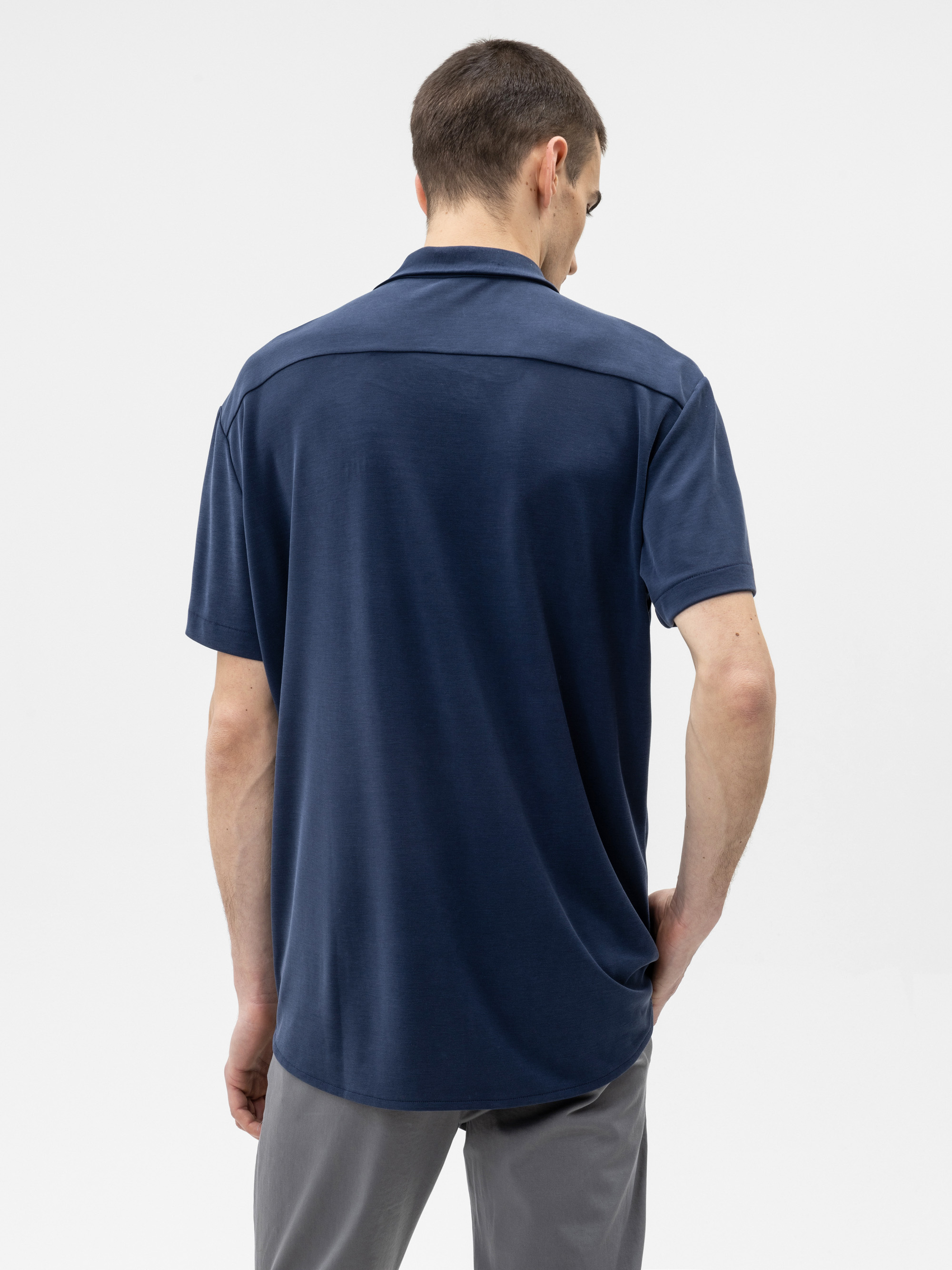 Modell Herb Piqué Kurzarmhemd