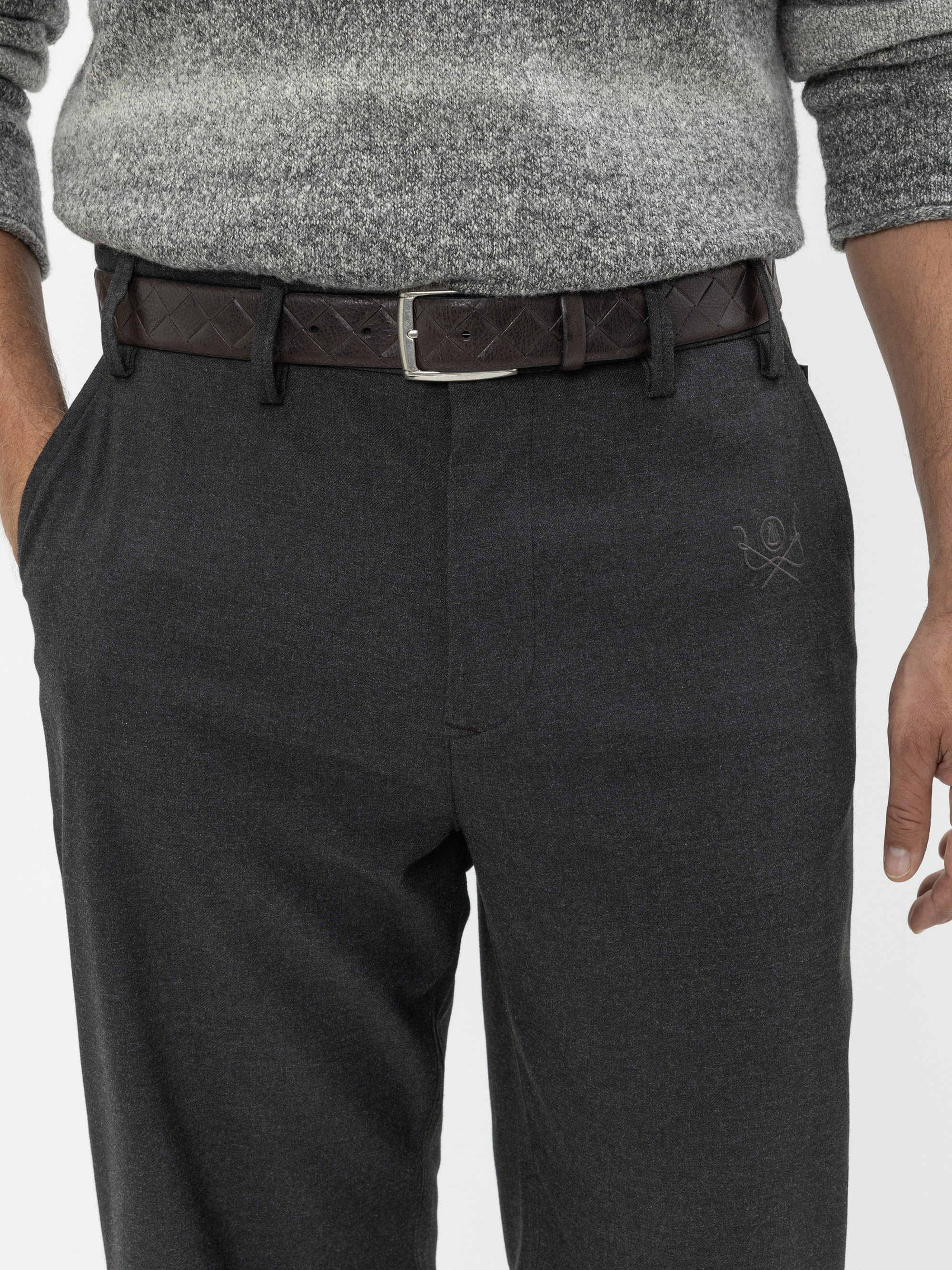 Modell Manny Ledergürtel in Flechtoptik