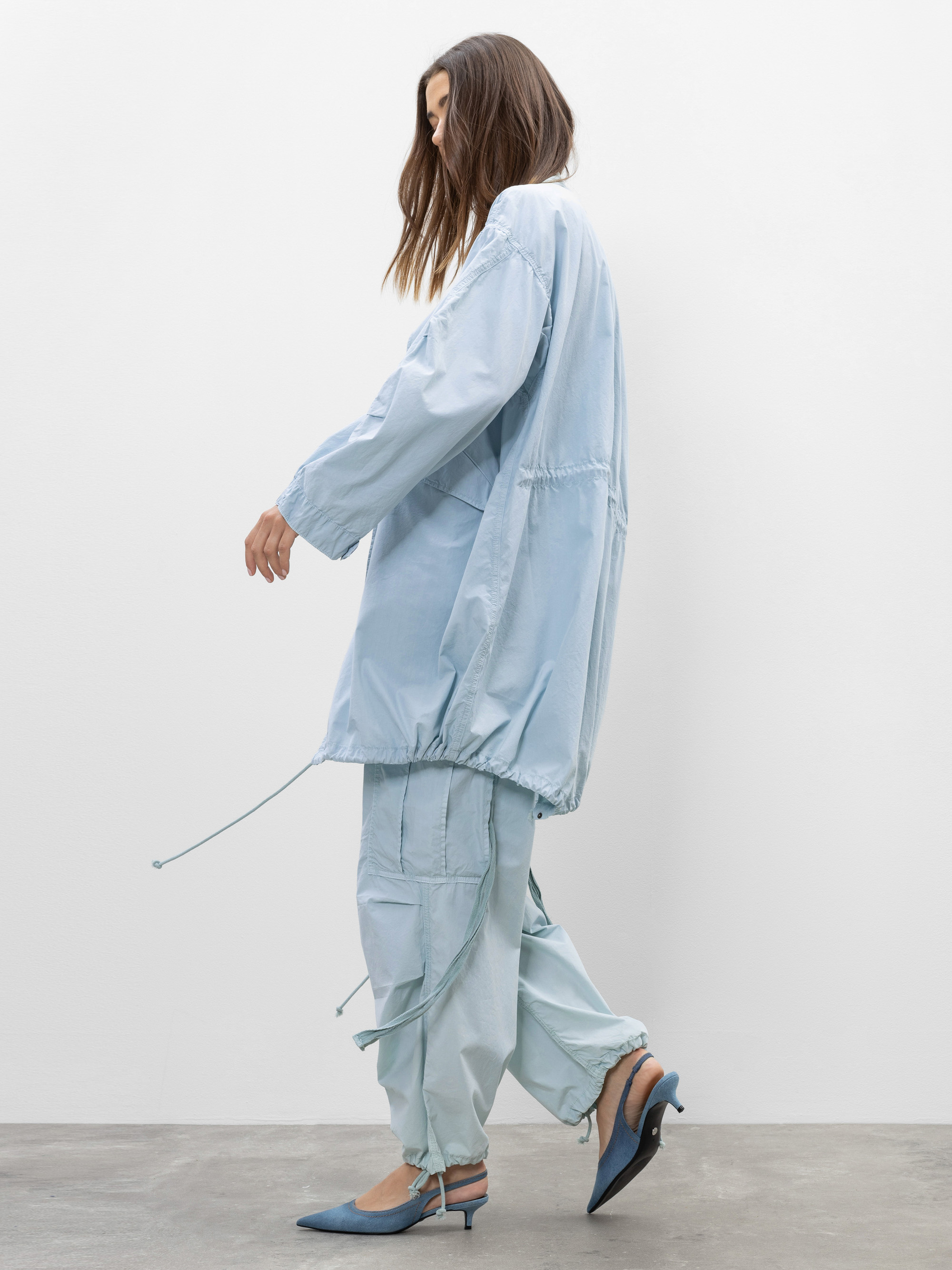 Modell Isabell Military Parka aus Paper Touch Baumwolle