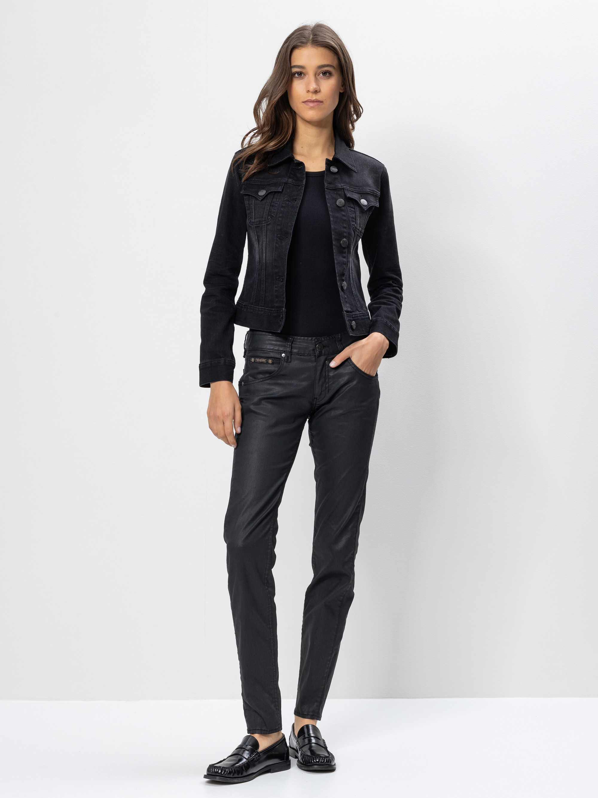 Modell Touch Slim beschichtete Hose