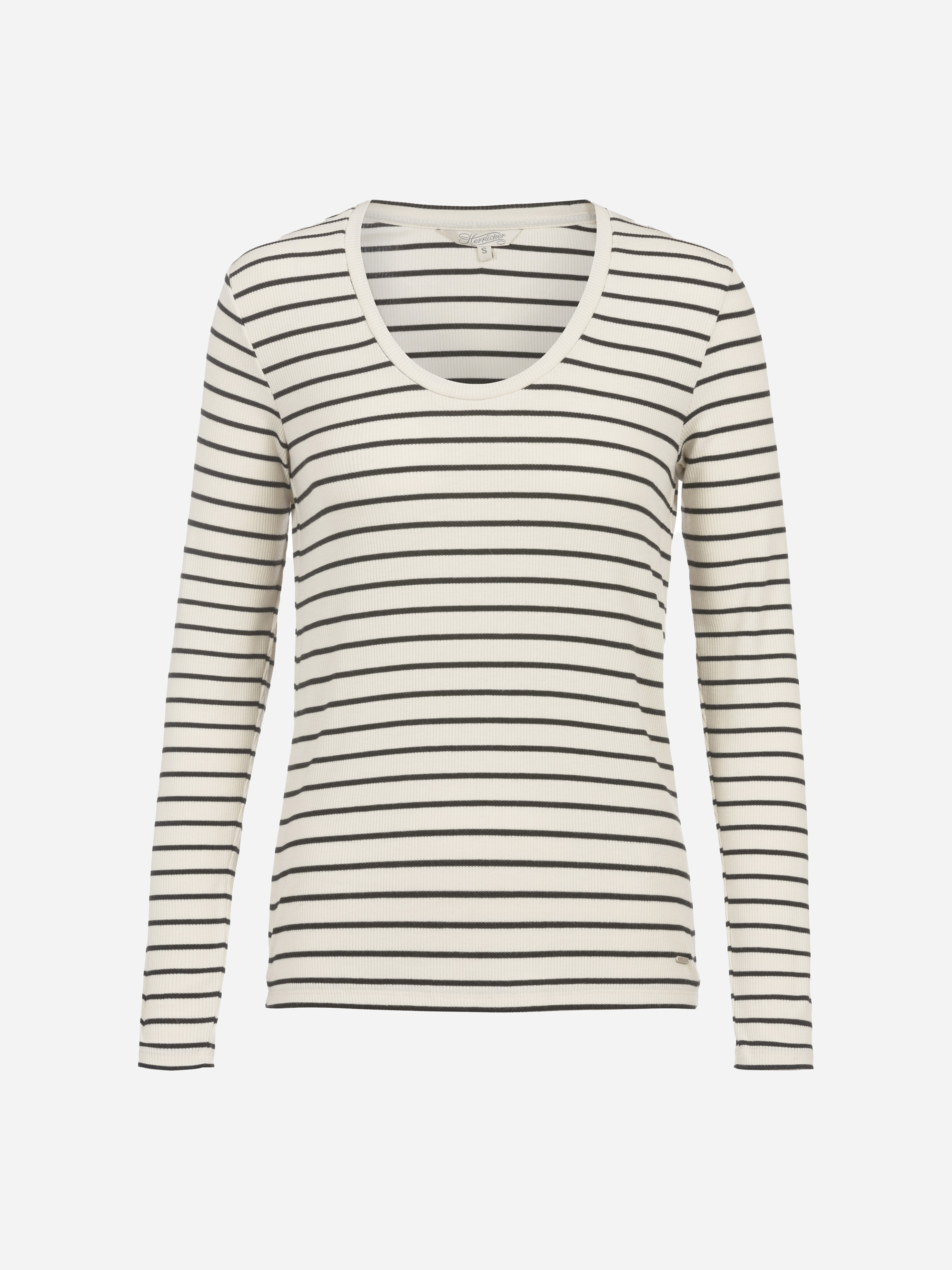 Modell Manolja Langarmshirt gestreift