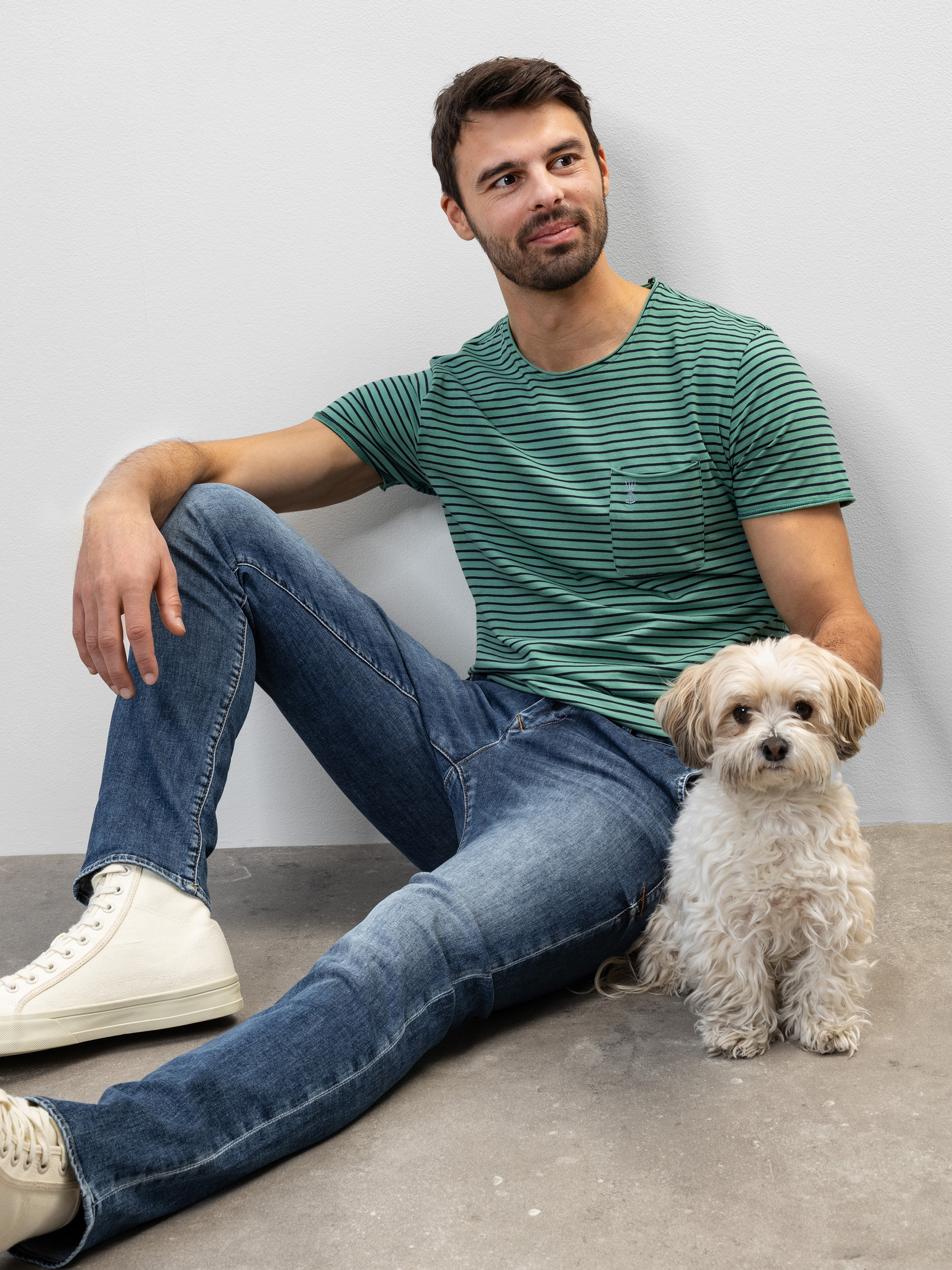 Modell Ronny T-Shirt gestreift